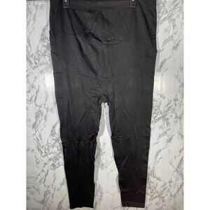 Time And Tru Maternity Legging XXL (20) Black Nylon Spandex Soft Seamless Suppor
